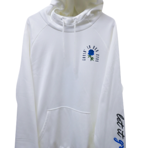 Medium-Weight White Pull Over Hoodie - Image 1