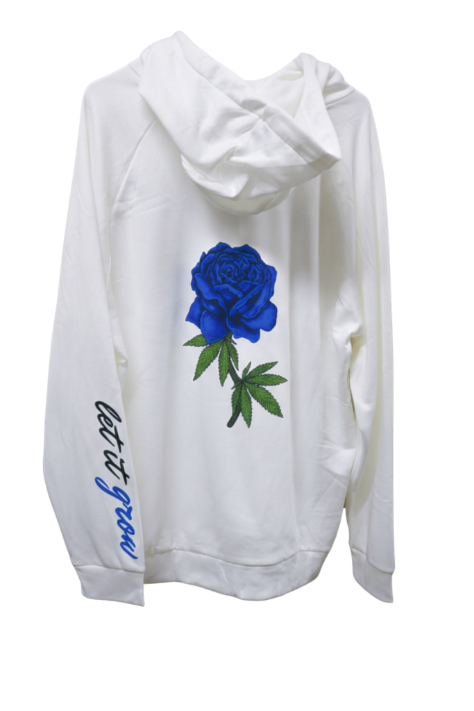 Medium-Weight White Pull Over Hoodie