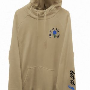 Medium-Weight White Pull Over Hoodie - Image 3