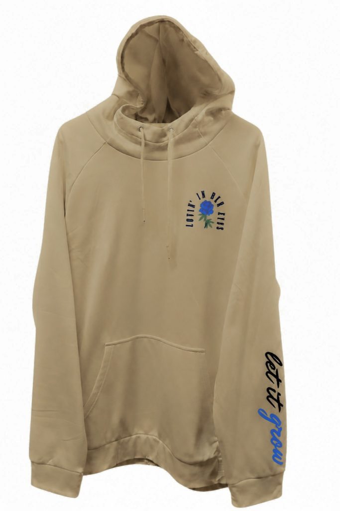 Medium-Weight White Pull Over Hoodie