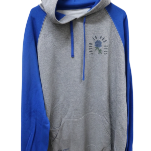 XXXL Royal Blue and Grey Hoodie - Image 1